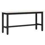 Dining Bench 2 pcs White 100 x 32.5 x 49 cm Solid pine wood 873789