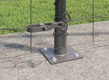 Welded Wire Fence with Concrete Base 25 x 1.2 m 3350955