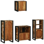Bathroom Furniture Set 4 pcs Multicolour Solid Reclaimed Wood 3305655