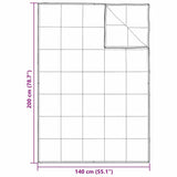 2-in-1 Duvet White 140 x 200 cm Down 42007664