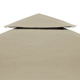 Cover For Pavilion Beige Polyester with PVC coating 3x3 metres 40875
