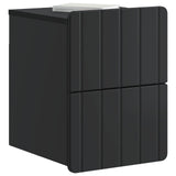 Wall-Mounted Bedside Cabinet Black 33 x 34.5 x 43 cm 898297