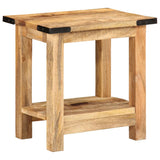 ZNTS Side Table 40x30x40 cm Solid Rough Wood Mango 358501