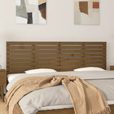 Wall Headboard Honey Brown 206x3x63 cm Solid Wood Pine 824721