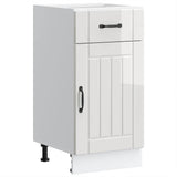 Kitchen Base Cabinet Lucca High Gloss White Engineered Wood 853709