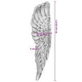 Wings Sculpture 2 pcs Silver 31 x 5 x 91 cm Aluminium 42000133