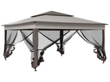 3.25 x 3.25m Pop Up Gazebo, Double-roof Garden Tent with Netting and Carry Bag, Party Event Shelter T3398P315898