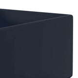 Bathroom Sink with Overflow Ceramic Dark Blue 146990