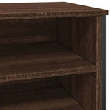Shoe Cabinet Brown Oak 80x38x78 cm Engineered Wood 848653