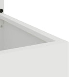 Garden Privacy Screen White 50 x 32 x 150 cm Cold-rolled steel 876442