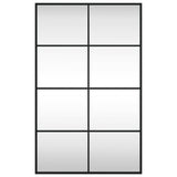 Wall Mirror Black 50x80 cm Rectangle Iron 358648