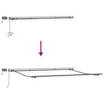 Manual Retractable Awning with LEDs Anthracite&White 400x300 cm 3310231