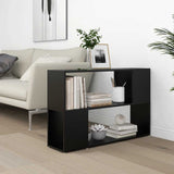 Book Cabinet Black Engineered Wood Book Cabinet Rectangular 809171