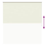 Roller blind blackout 164.4x175 cm Fabric Width 160 cm off white 240137