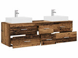 Bathroom Cabinet Set 3 pcs Old Wood 49.5 x 41 x 62.5 cm 3405849