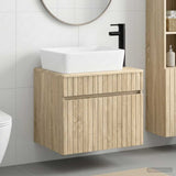 Bathroom Furniture Set Sonoma Oak Engineered Wood 3404302