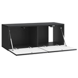 Wall-Mounted TV Cabinet Black 78.5 x 31 x 30 cm Engineered Wood 898546