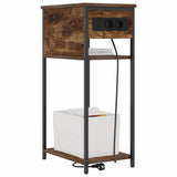 Bedside Cabinet Smoked Oak 41 x 28 x 76 cm Engineered Wood 859577