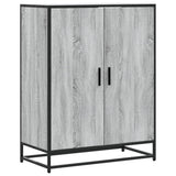 Shoe Cabinet Grey Sonoma 75x38x97.5 cm Engineered Wood and Metal 3300868