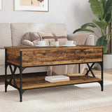 Coffee Table Old Wood 100 x 50 x 50 cm Engineered Wood 883041