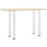Bar Table Legs 4 pcs White 100-102 cm Steel 4012477