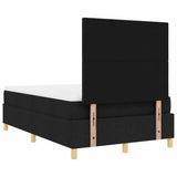 Box Spring Bed with Headboard Black 120 x 190 cm Fabric 3339604