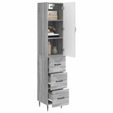 Cabinet Set 2 pcs Grey Sonoma 33 x 34.5 x 90 cm Engineered Wood 3416652