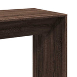 Bar Table Brown Oak 102x50x103.5 cm Engineered Wood 854433