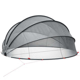Pool Dome Folding Manual Black 430 x 430 x 210 cm 42001115