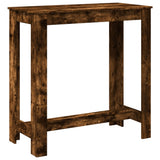 Bar Table Smoked Oak 102x50x103.5 cm Engineered Wood 854413
