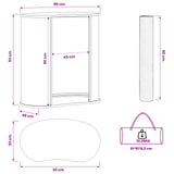 Trade Show Counter Light Brown and White 90 x 48 x 93 cm 42046601