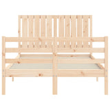 Bed Frame without Mattress Small Double Solid Wood 3194736