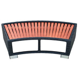 42700 Spa Step Poly Rattan 92x45x25 cm Black