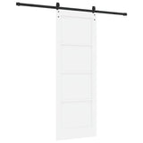 Sliding Door ORKDAL White 78 x 211 cm Solid Pine Wood 3333809