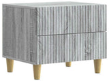 Bedside Cabinet with Drawer 2 pcs Grey Sonoma 43 x 34.5 x 48 cm 894538