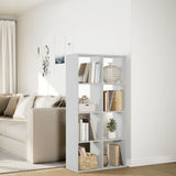 Room Divider Bookcase White 69.5x29x137.5 cm Engineered Wood 858021
