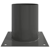 Round Ground Anchor 12 pcs Anthracite 18 x 18 x15 cm Metal 42030131