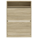 Shoe Cabinet with 2 Flip-Drawers Sonoma Oak 80x34x116 cm 3214408