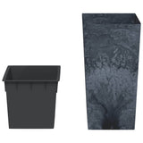 Planter with Removable Inner Anthracite 21/49 L PP Concrete Look 364694