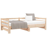 ZNTS Pull-out Day Bed without Mattress 90x190 cm 814654