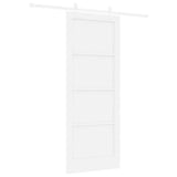 Sliding Door White 83 x 211 cm Solid Pine Wood 3333563