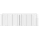 Wall-Mounted TV Cabinet High Gloss White 98 x 41 x 30 cm 898359