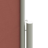 Retractable Side Awning Brown 140x1200 cm 318063