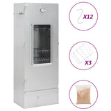 BBQ Oven Smoker with Wood Chips 44.5x29x110 cm Galvanised steel 364743