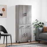 Highboard Grey Sonoma 69.5x34x180 cm Engineered Wood 3198175