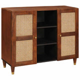 Sideboard Brown 90 x 33.5 x 75 cm Solid Mango Wood 4018908