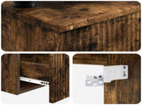 Bathroom Furniture Set 3 pcs Smoked Oak Engineered Wood 3405582