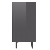 Sideboard High Gloss Grey 103.5x35x70 cm Engineered Wood 806048