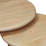 Nesting Coffee Tables 3 pcs Black Solid Mango Wood 4104657