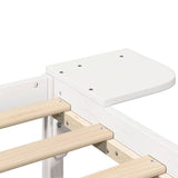 Bed Frame White 160 x 200 cm Solid Pine Wood 873182